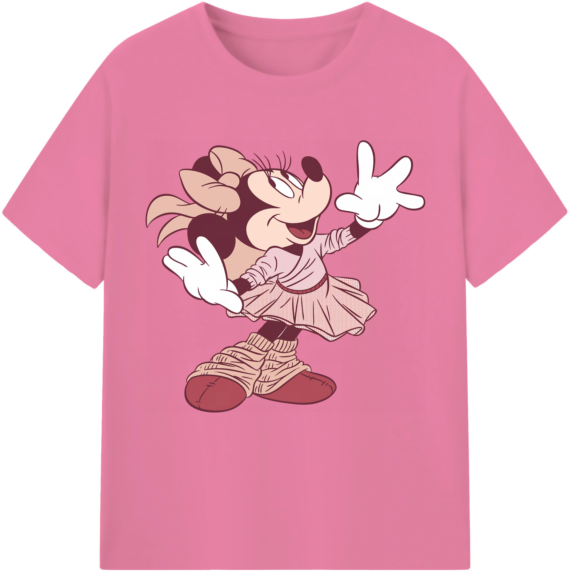 （画像用） ミッキーマウス Mickey Mouse 綿100％半袖Tシャツ（フロントプリント）